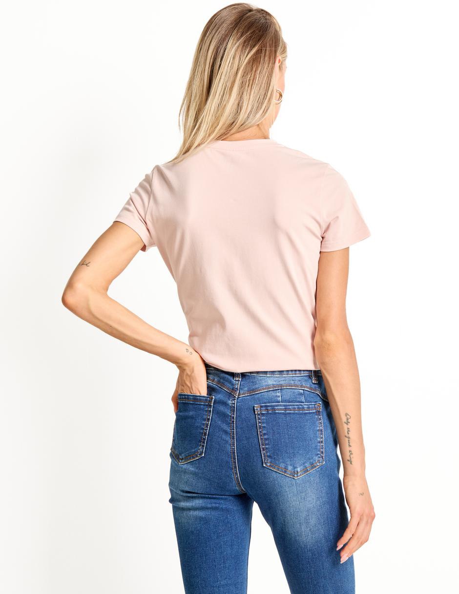 Playera manga corta cuello redondo para mujer 2