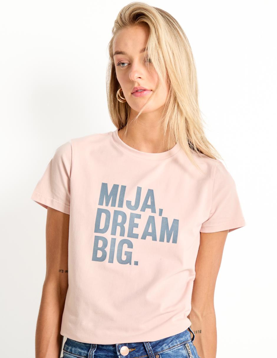 Playera manga corta cuello redondo para mujer 4