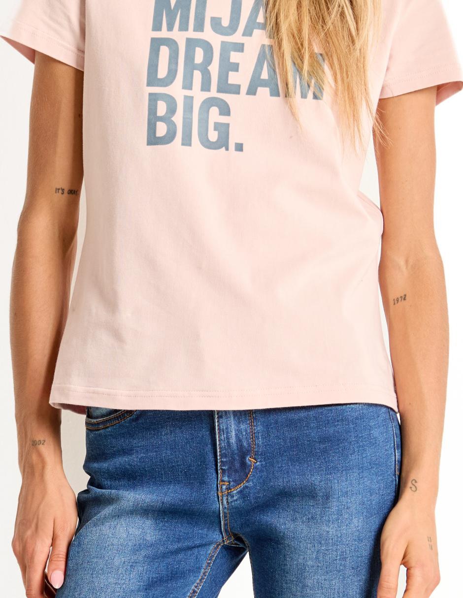 Playera manga corta cuello redondo para mujer 5