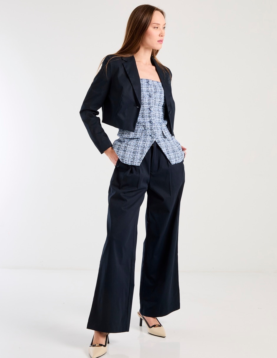 Pantalón relaxed wide leg para mujer 3