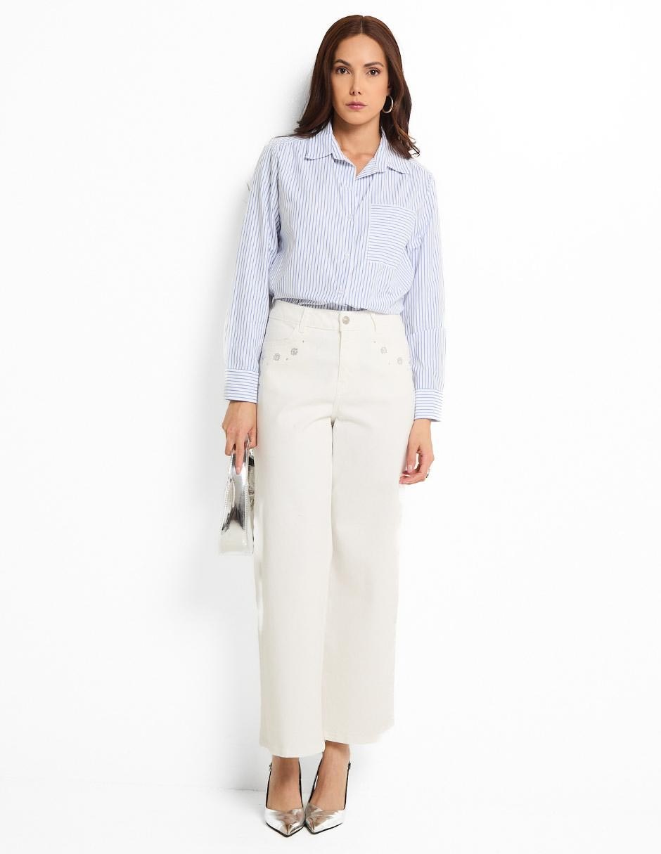 Jeans relaxed amplio para mujer 3