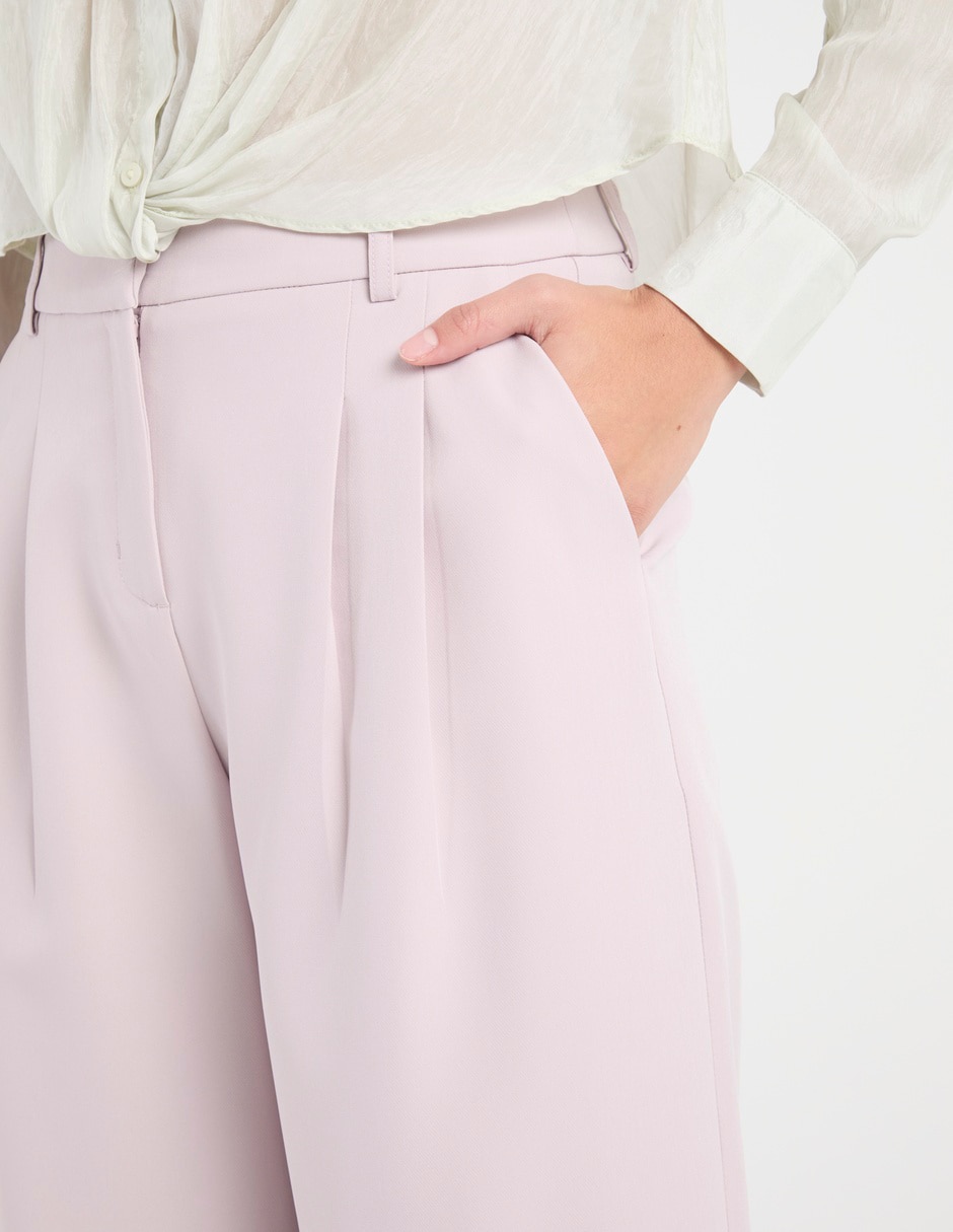 Pantalón coulotte wide leg para mujer 4