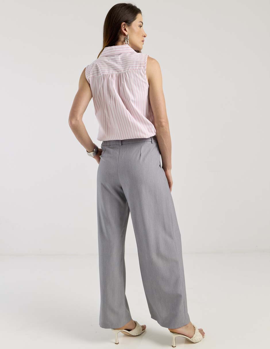 Pantalón de vestir amplio para mujer 2