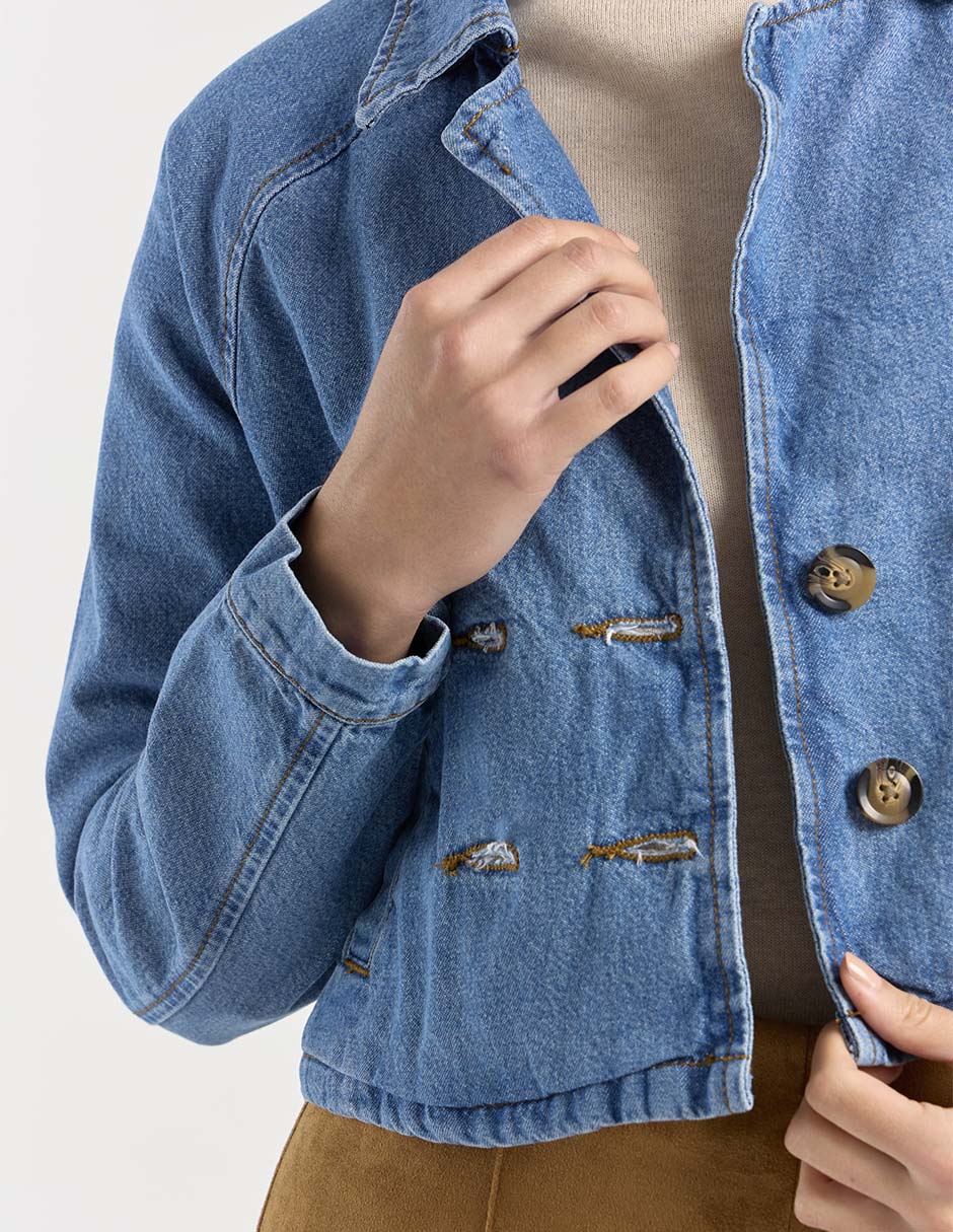 Chamarra denim para mujer 4