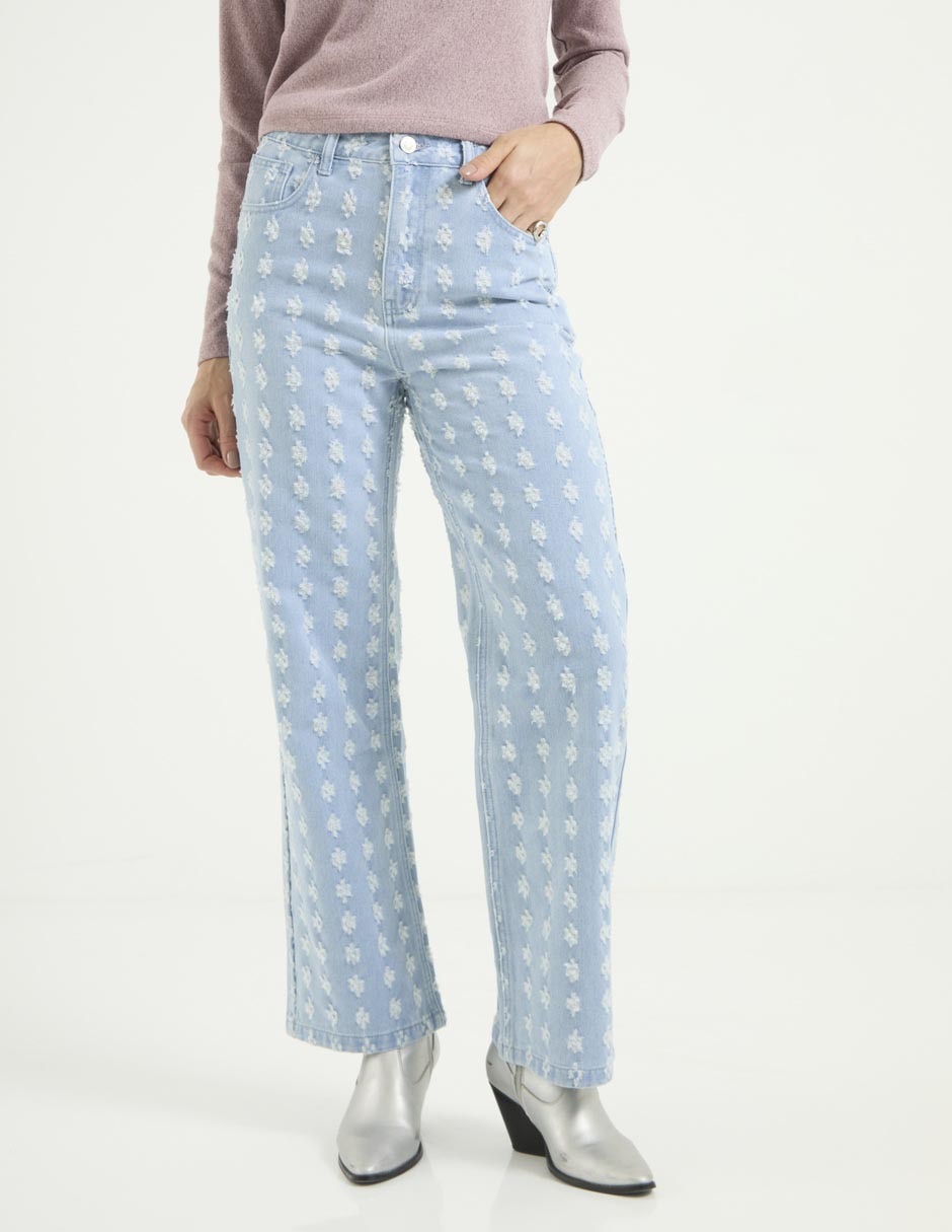 Jeans straight corte cintura para mujer Jeans straight corte cintura para mujer