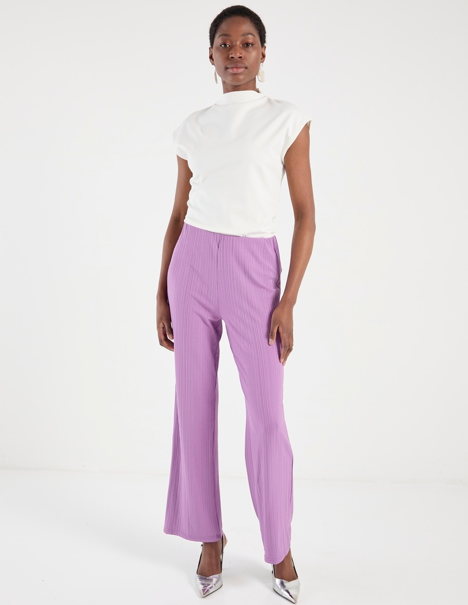 PANTALON METROPOL, M, LAVANDA DIAMANTE