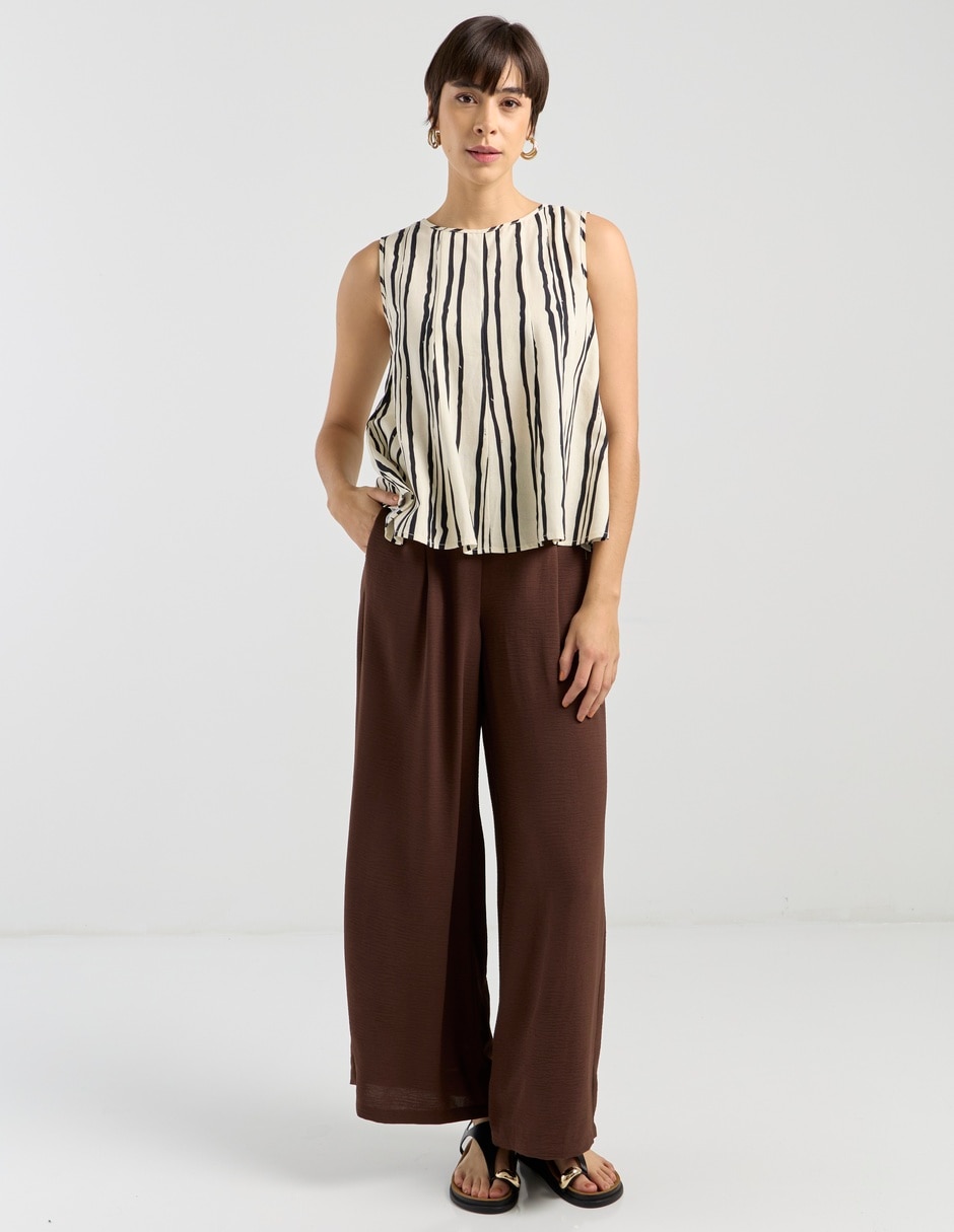 Pantalón relaxed wide leg para mujer 3