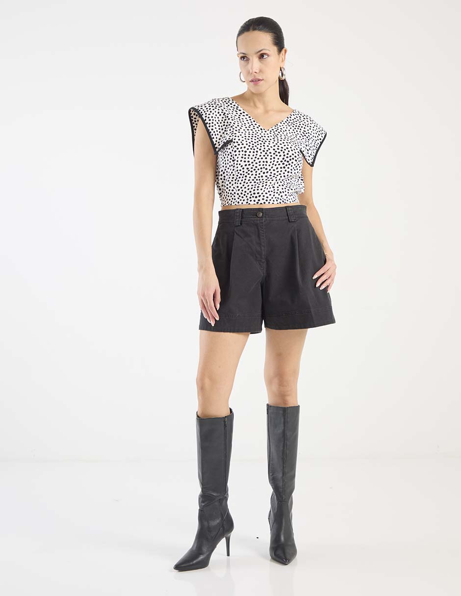 Blusa manga corta para mujer 3