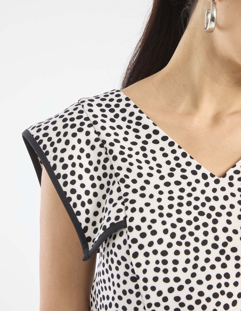 Blusa manga corta para mujer 4