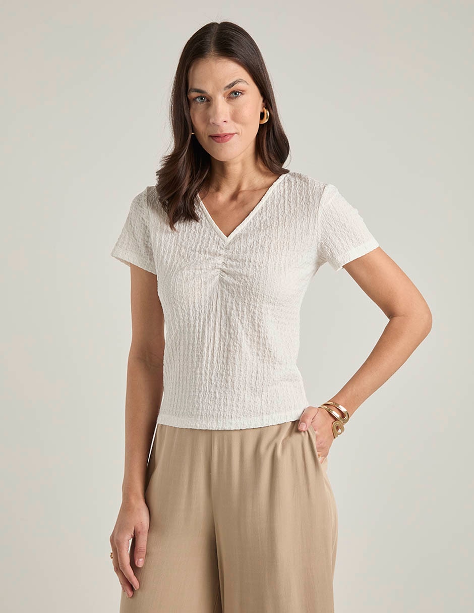 Blusa manga larga para mujer