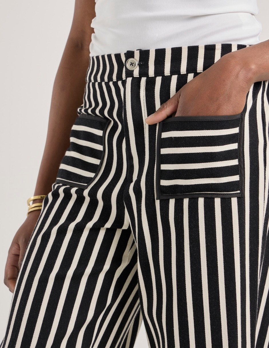 Pantalón relaxed wide leg para mujer 4