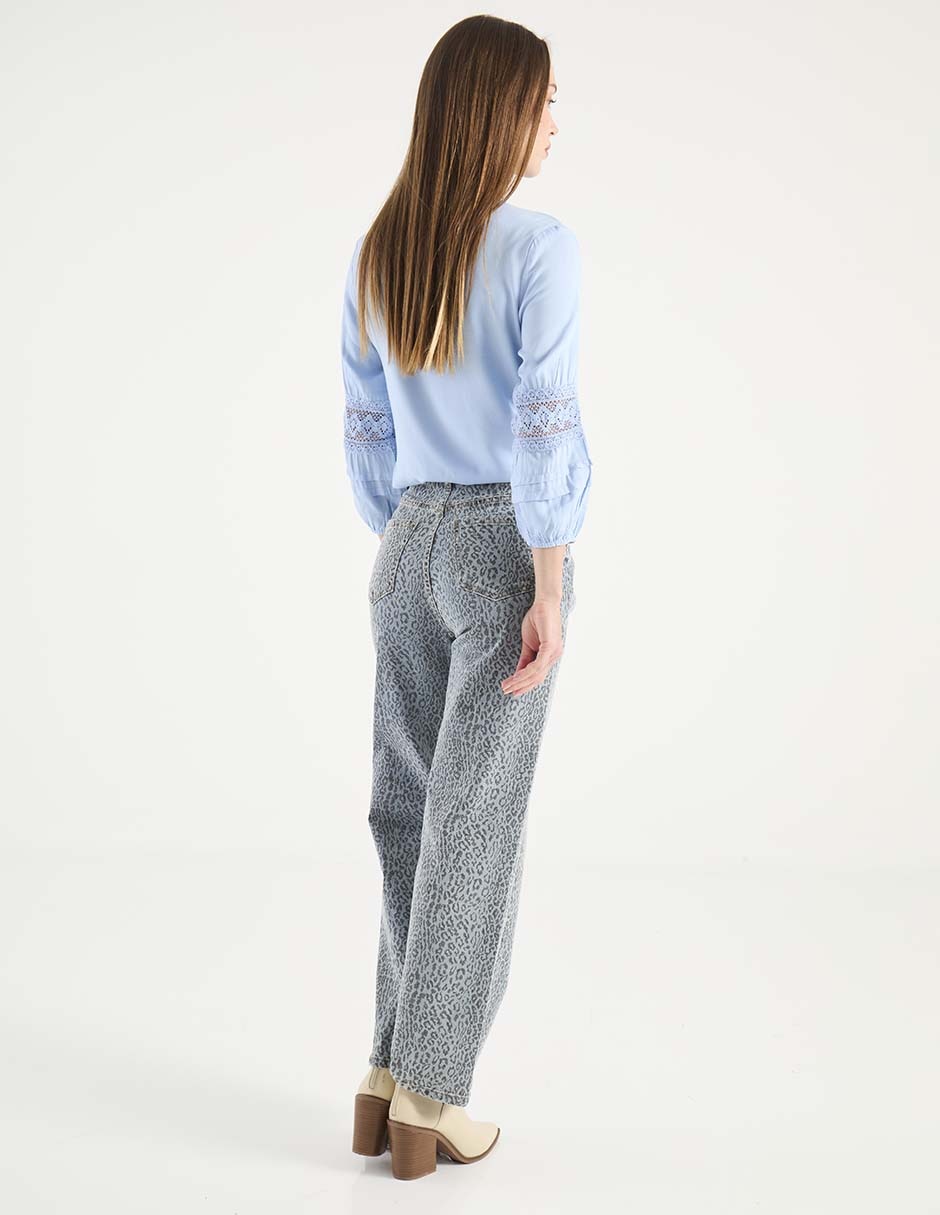 Jeans relaxed boot para mujer 2