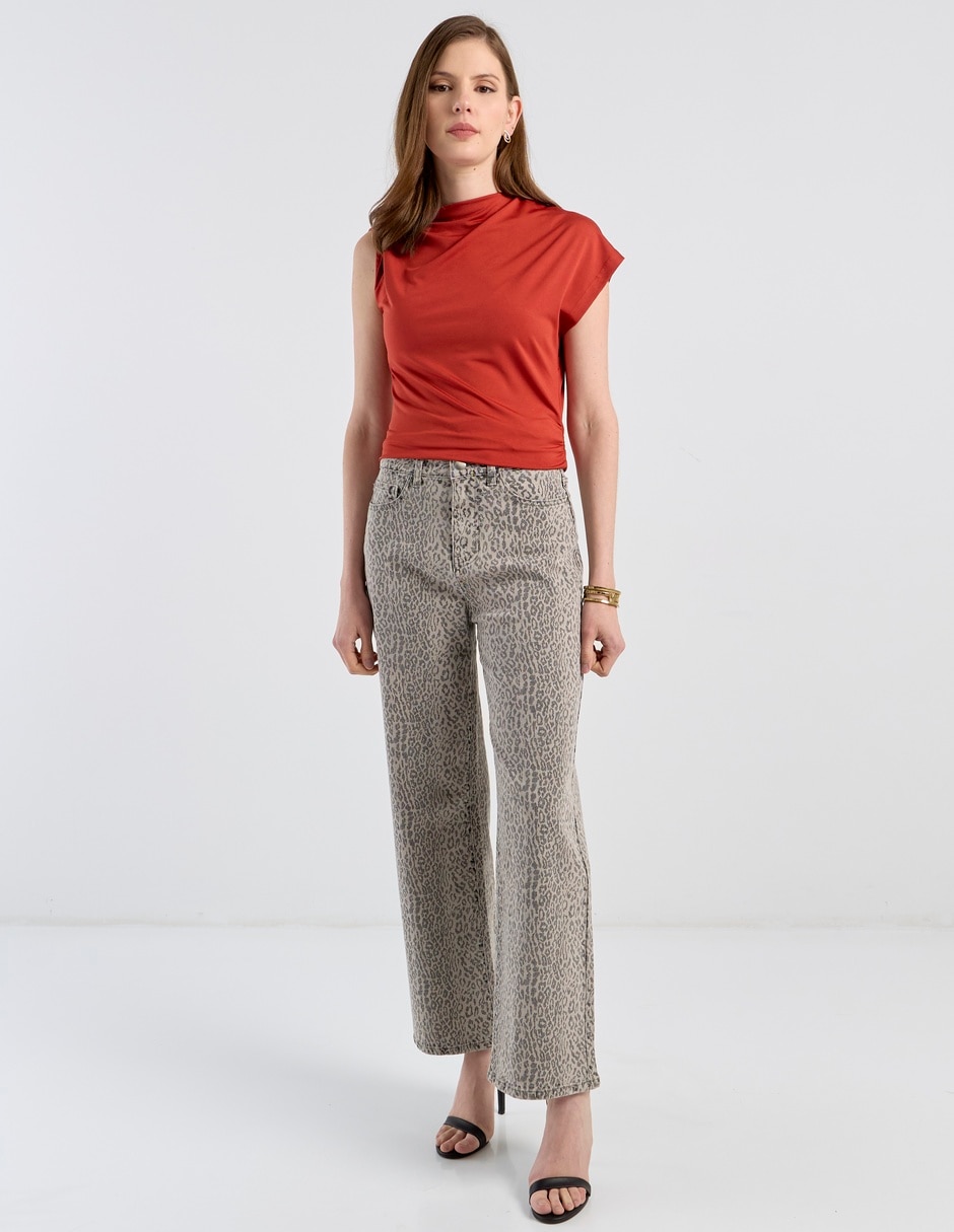 Jeans relaxed palazzo para mujer 3