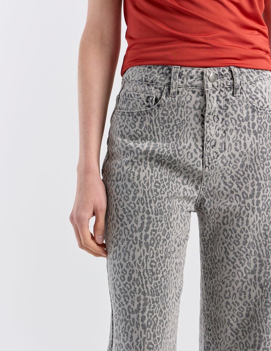 Jeans relaxed palazzo para mujer 4