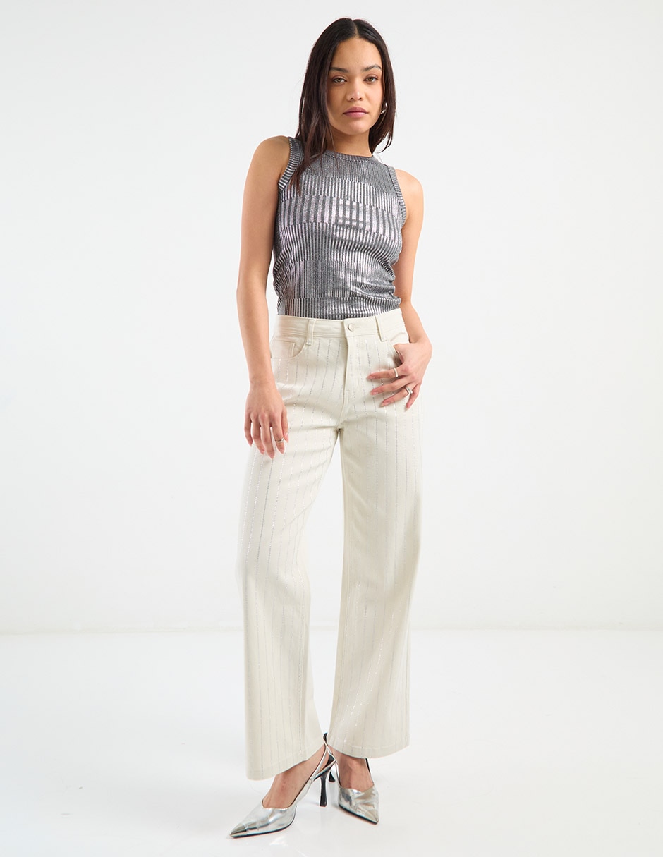 Jeans straight para mujer 2