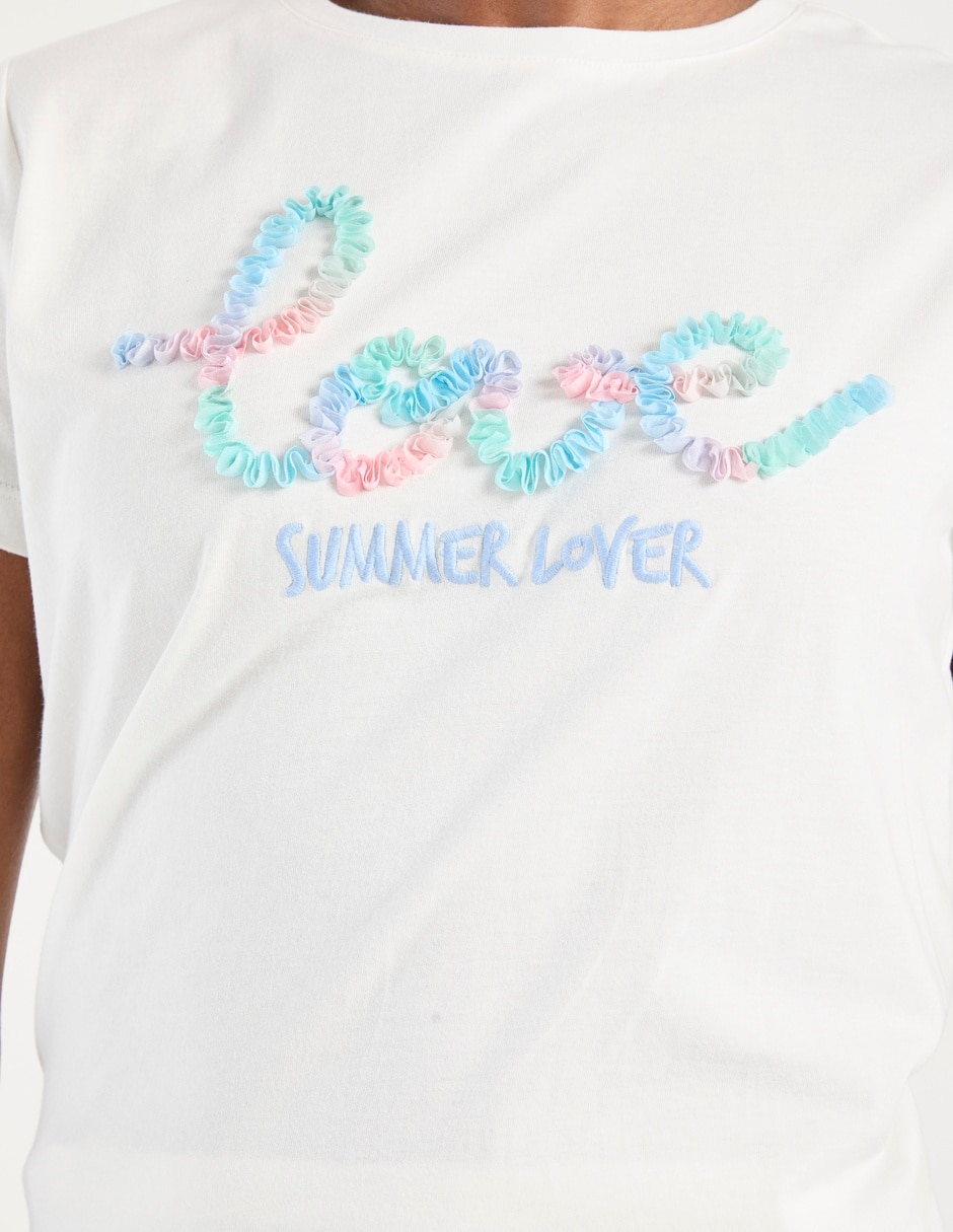 Playera manga corta cuello redondo para mujer 5