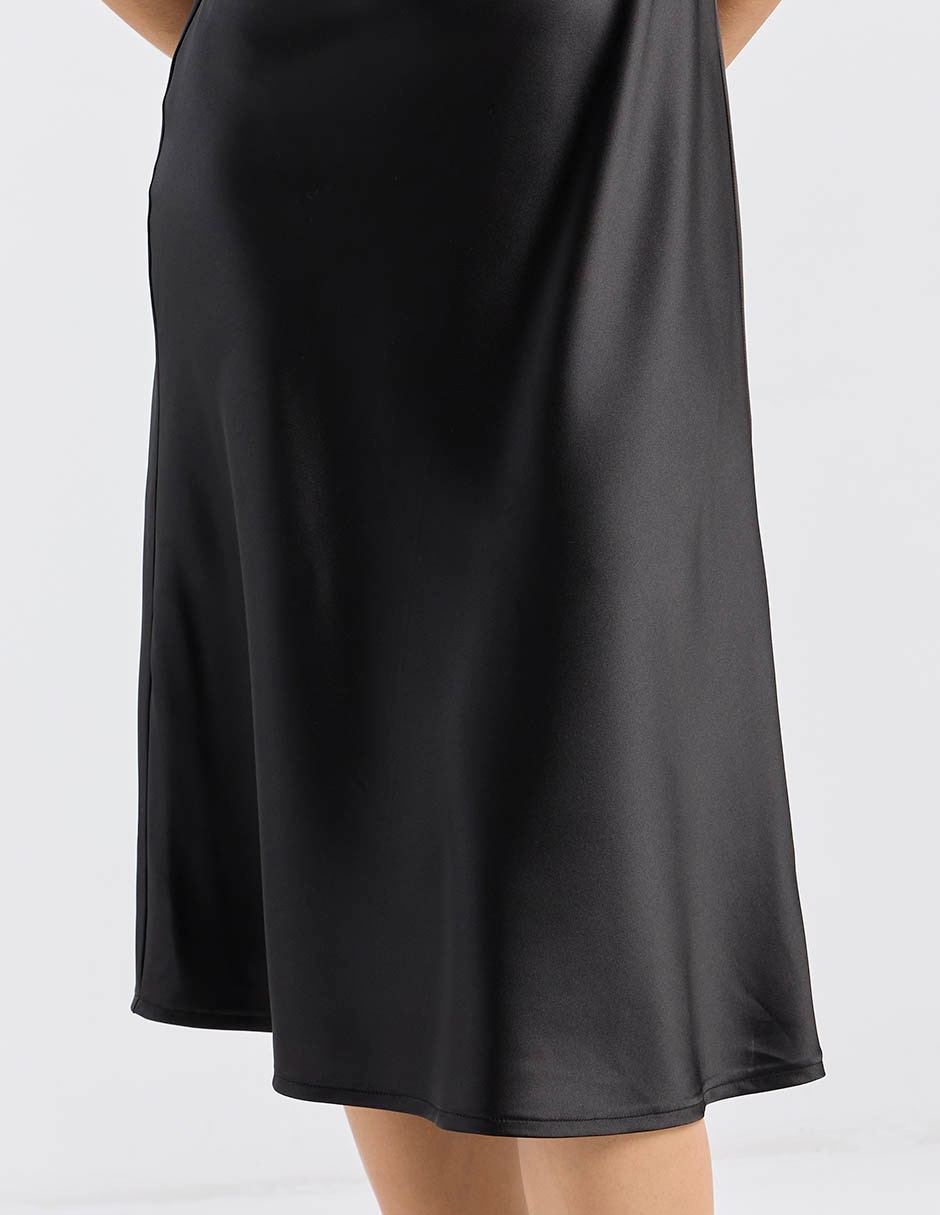 VESTIDO LARGO METROPOLIS, CH, NEGRO LIS