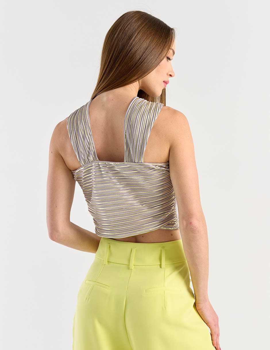 Top cuello V 6