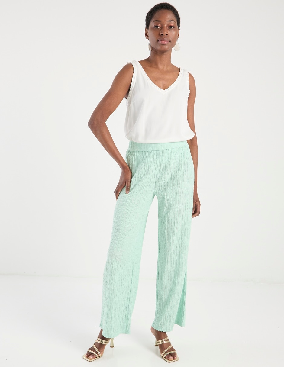 Pantalón relaxed wide leg para mujer 2