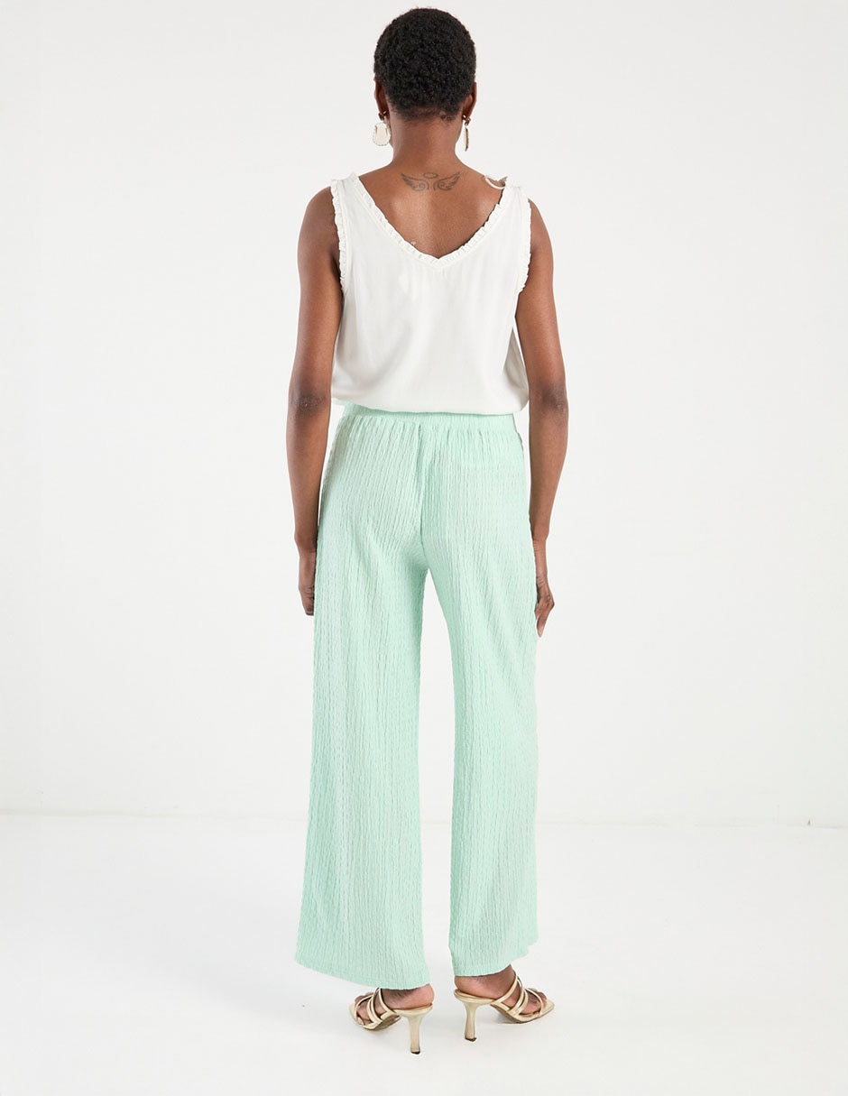 Pantalón relaxed wide leg para mujer 6