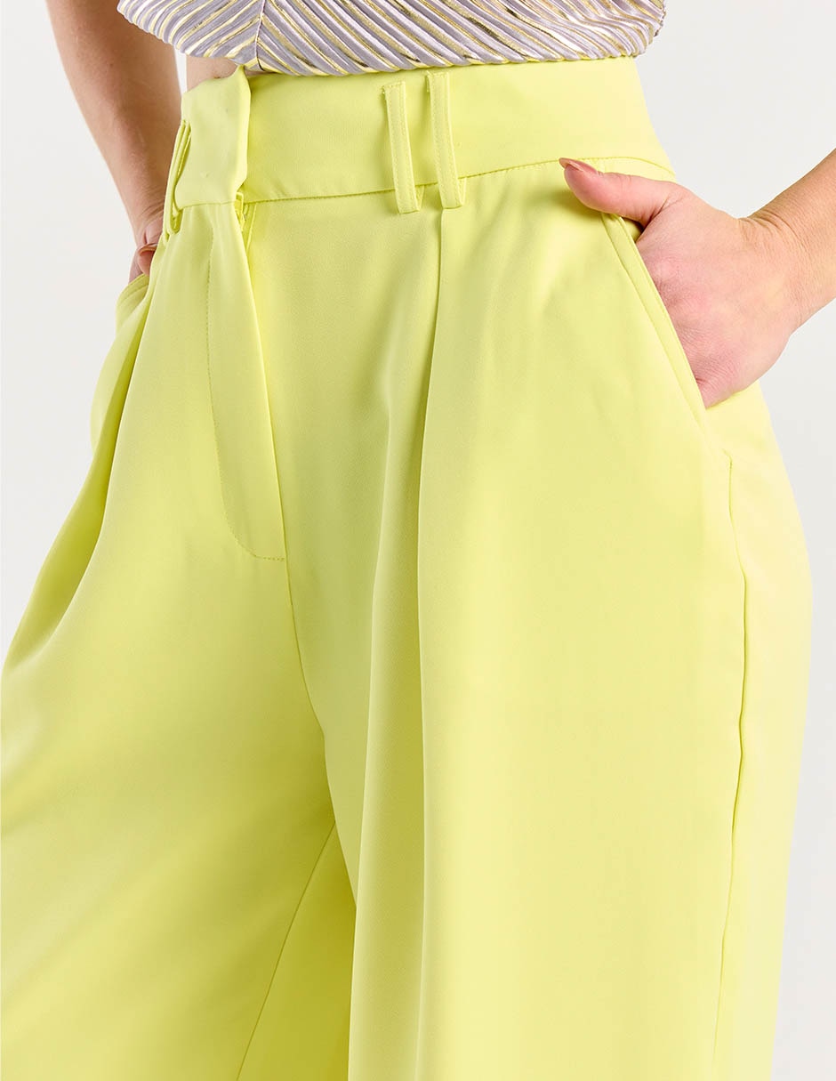 PANTALON METROPOLIS, 9, VERDE LIMÓN LIS