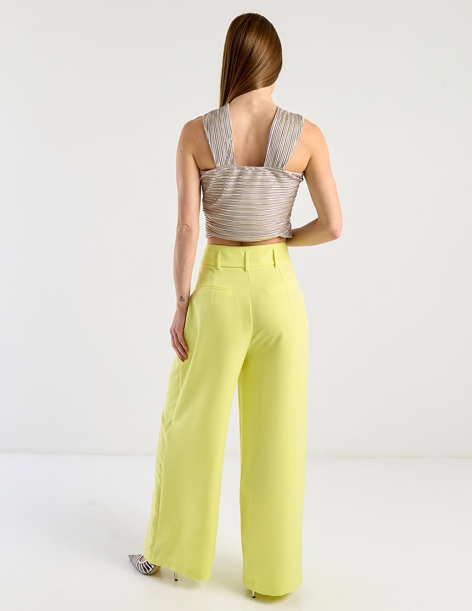 PANTALON METROPOLIS, 9, VERDE LIMÓN LIS