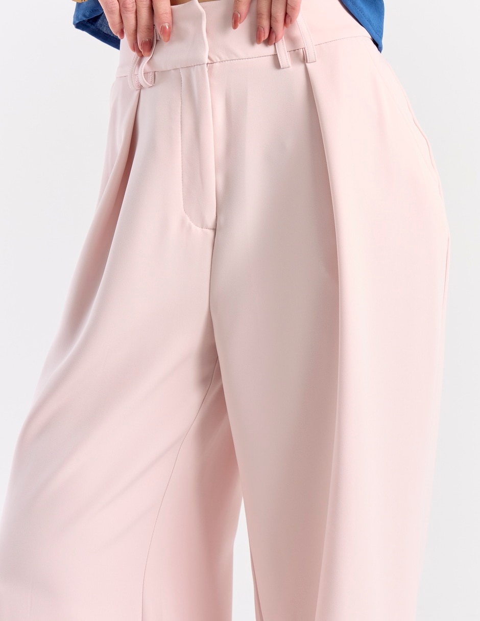 Pantalón de vestir wide leg para mujer 4