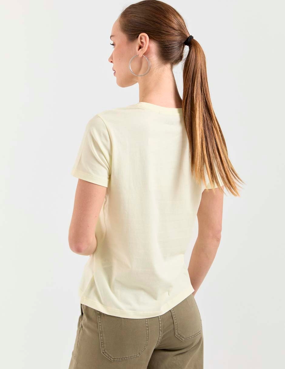 Playera manga corta cuello redondo para mujer 2