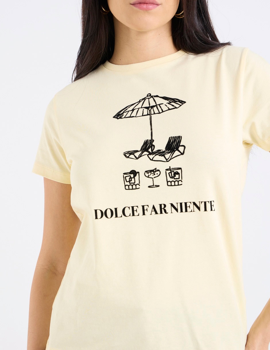Playera manga corta cuello redondo para mujer 5