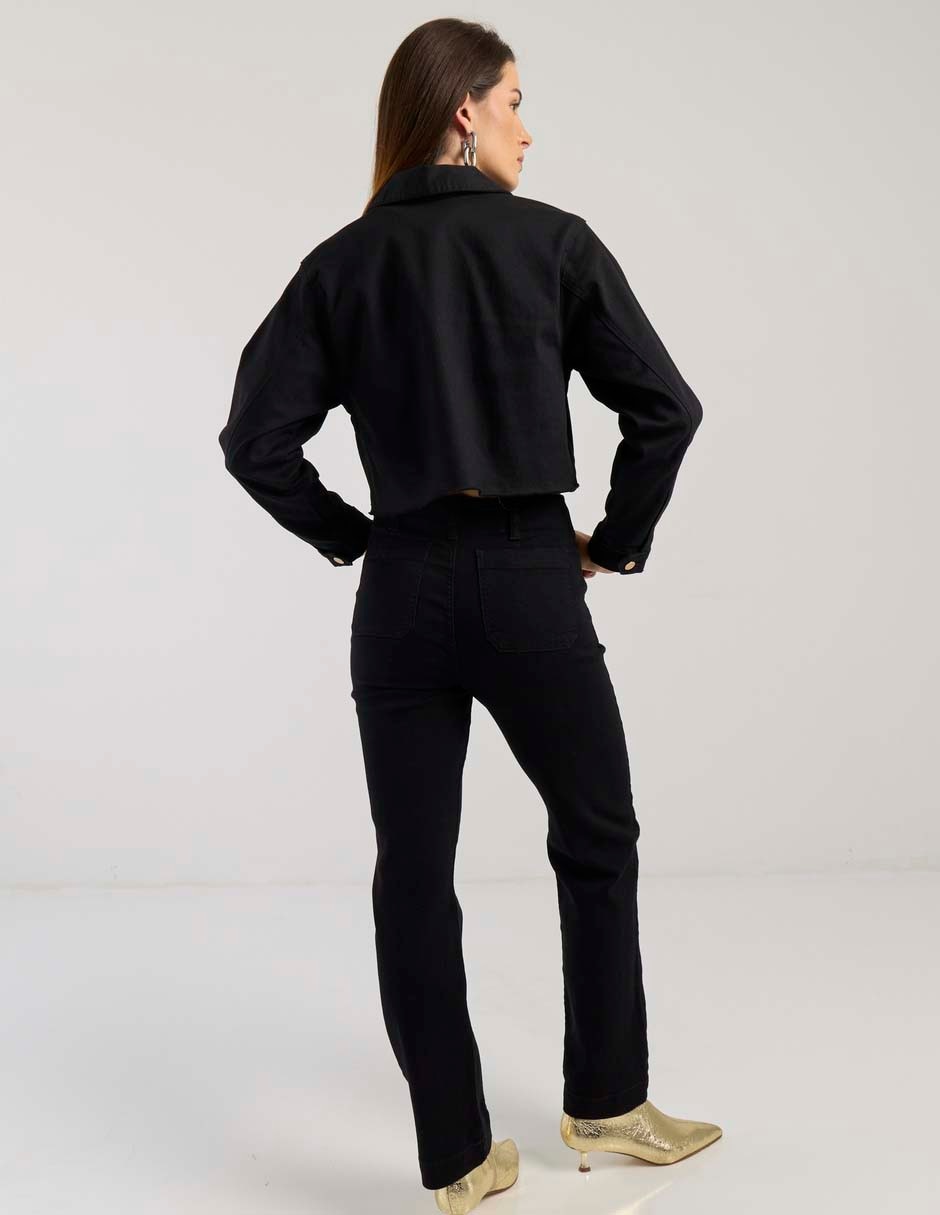 Jeans slim corte cinturta alta para mujer 2