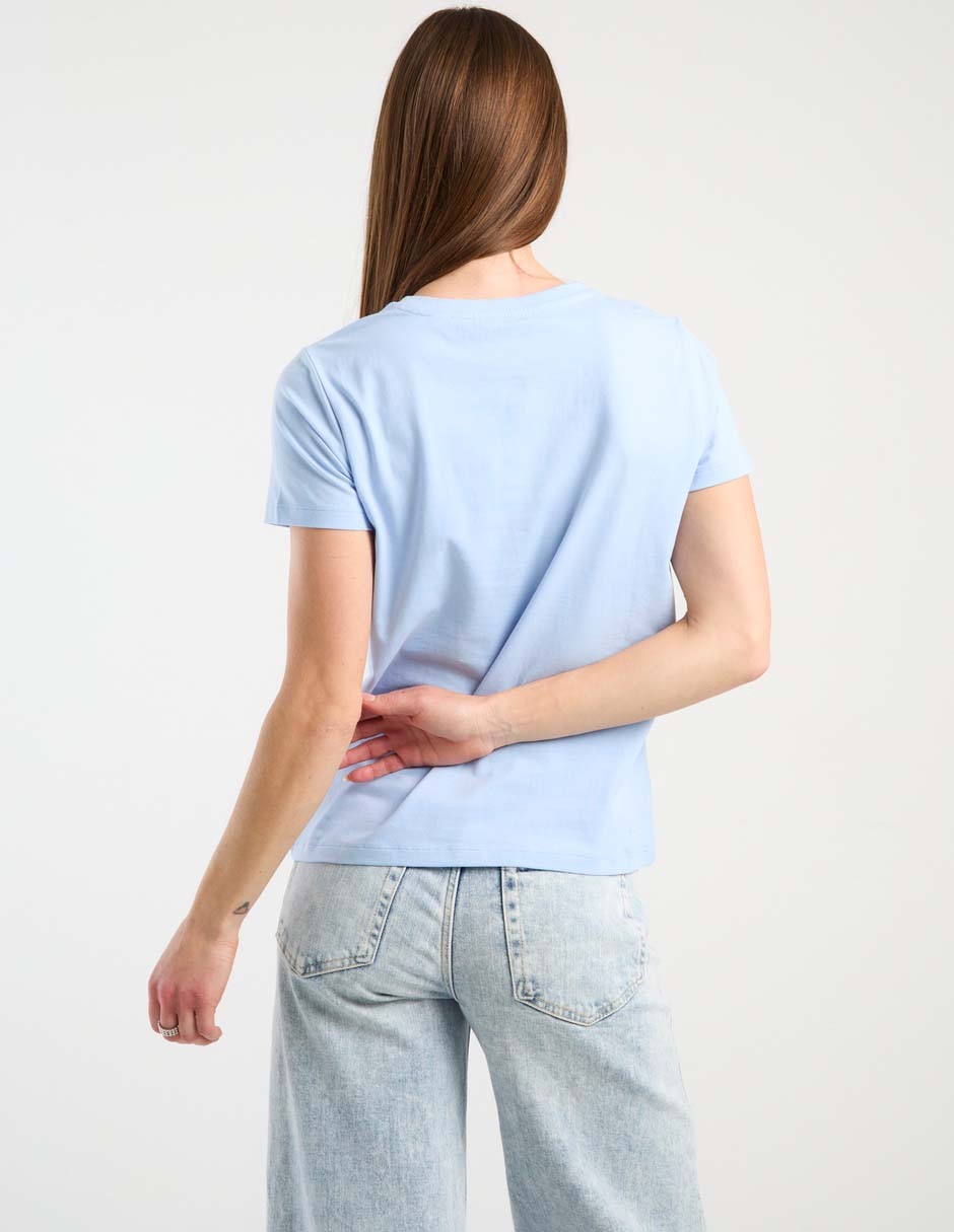 Playera manga corta cuello redondo para mujer 2