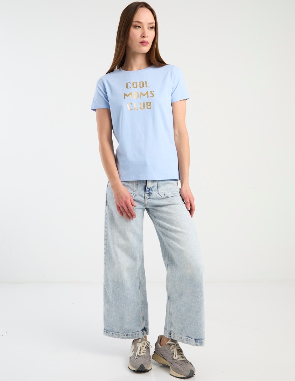 Playera manga corta cuello redondo para mujer 3