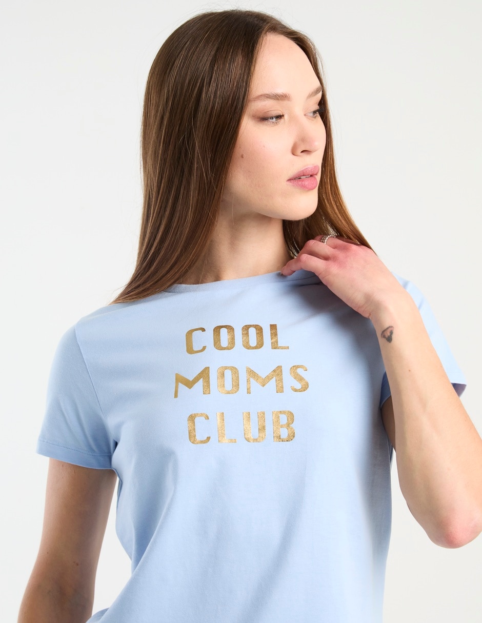 Playera manga corta cuello redondo para mujer 4