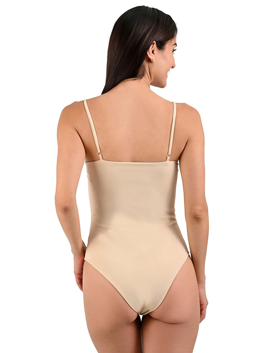 Body cuello redondo escote medio para mujer 2