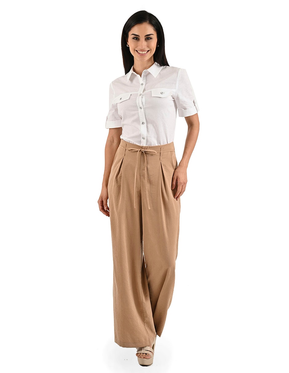 Pantalón coulotte wide leg para mujer 5