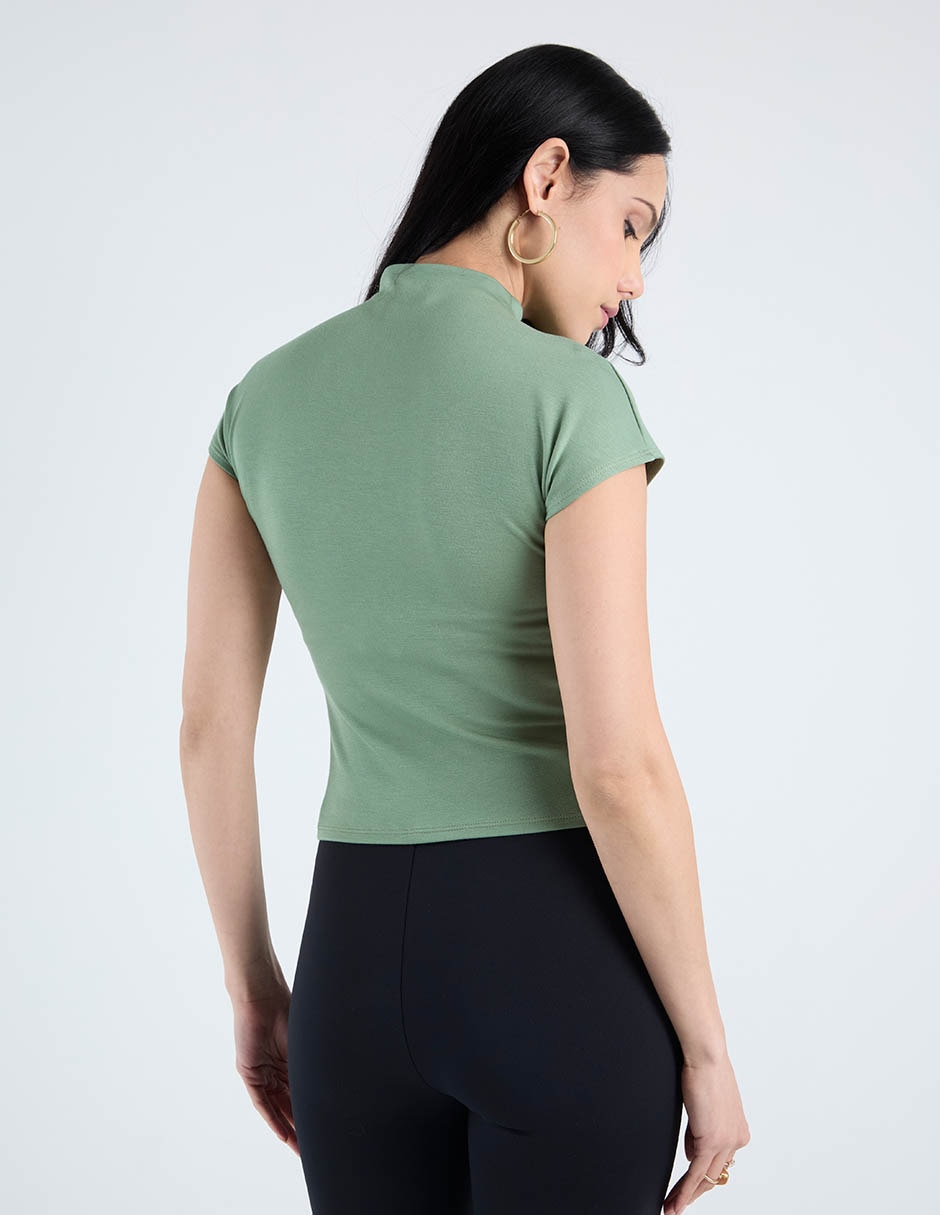 Blusa manga corta para mujer 6