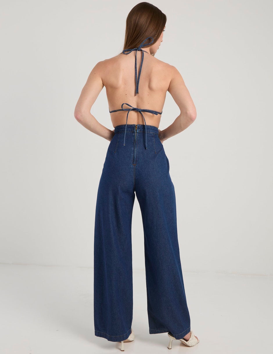 Jumpsuit de mezclilla casual para mujer 6